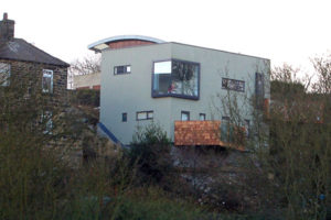 The rear of the transformed bungalow in a South Yorkshire conservation area